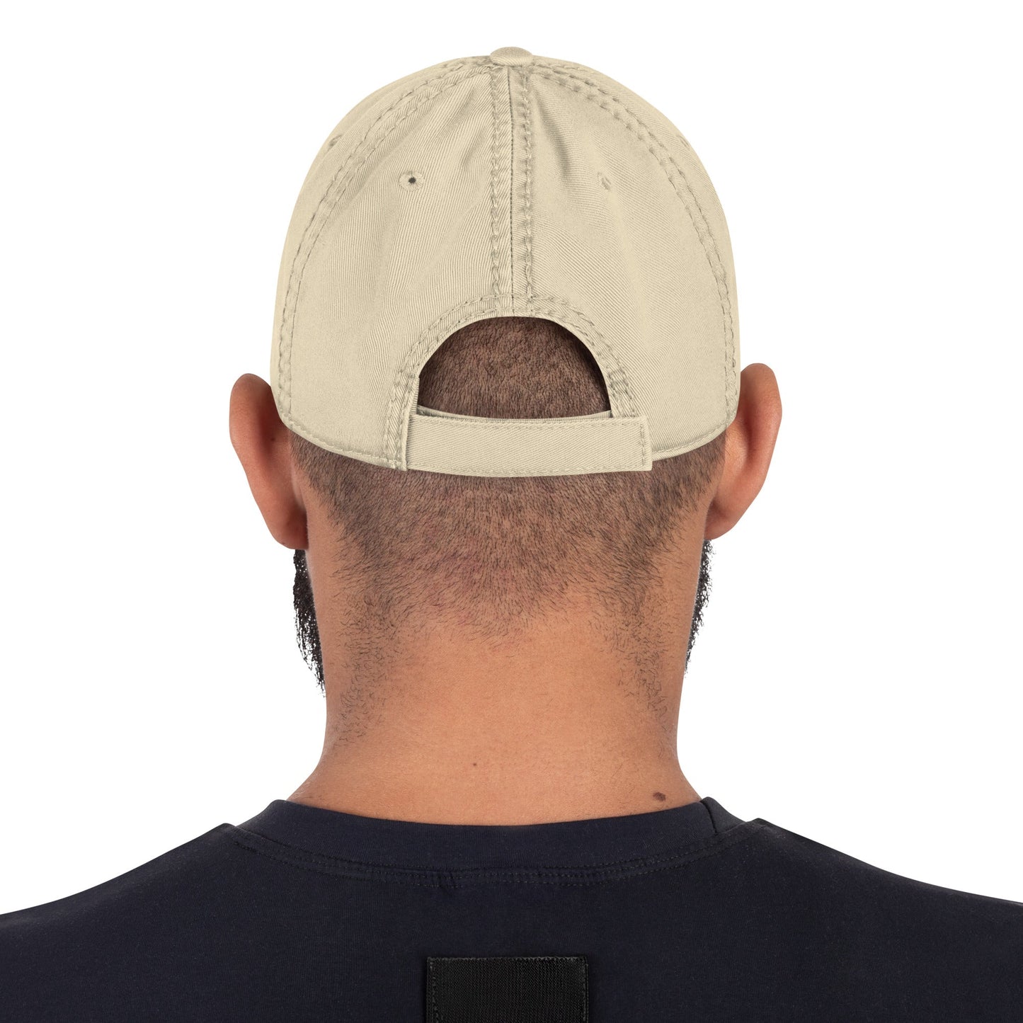 Front Golden Dragon Distressed Dad Hat DadHat #MzKittyz #NikkiDKatArt