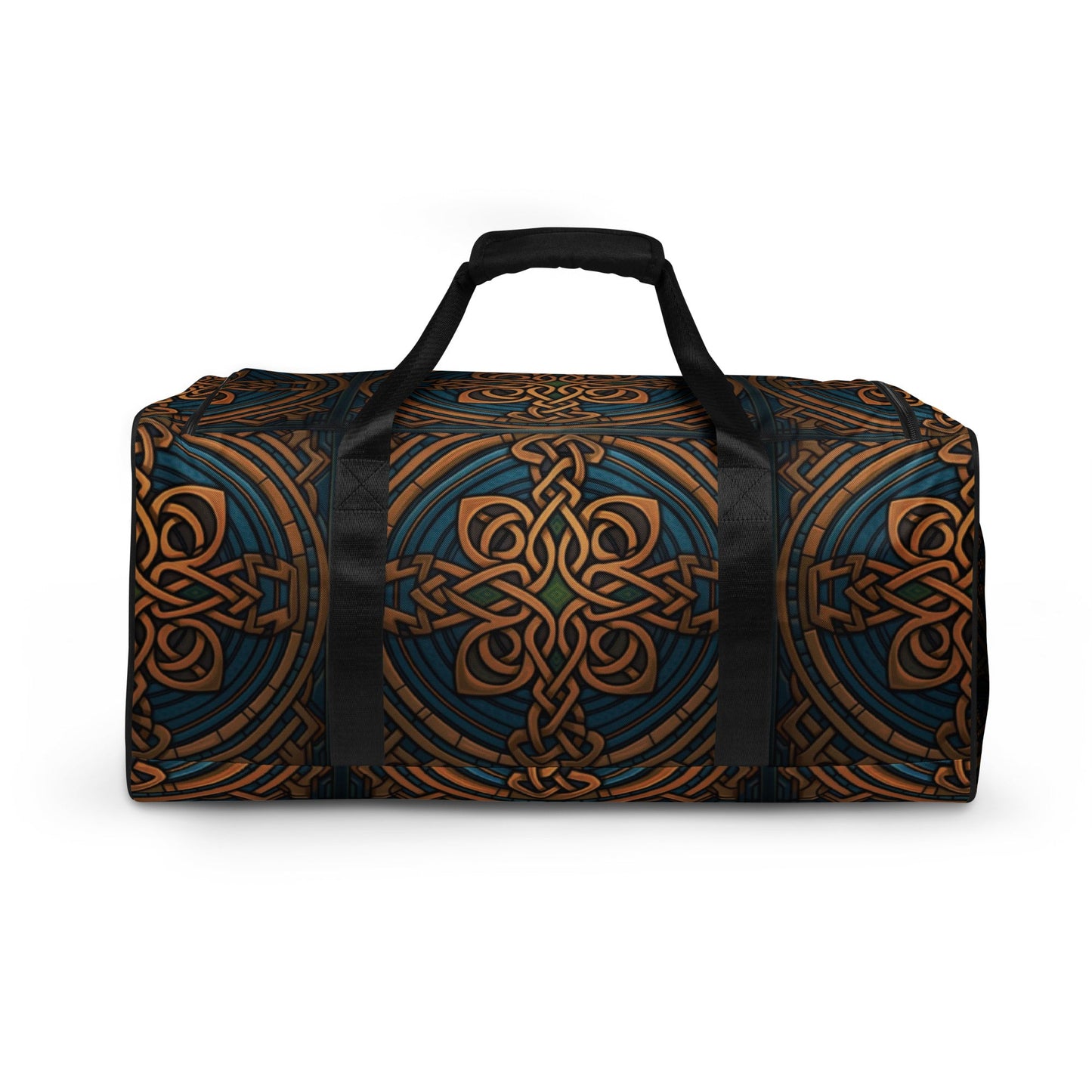 Front Celtic Deep Duffel Bag Duffle #MzKittyz #NikkiDKatArt