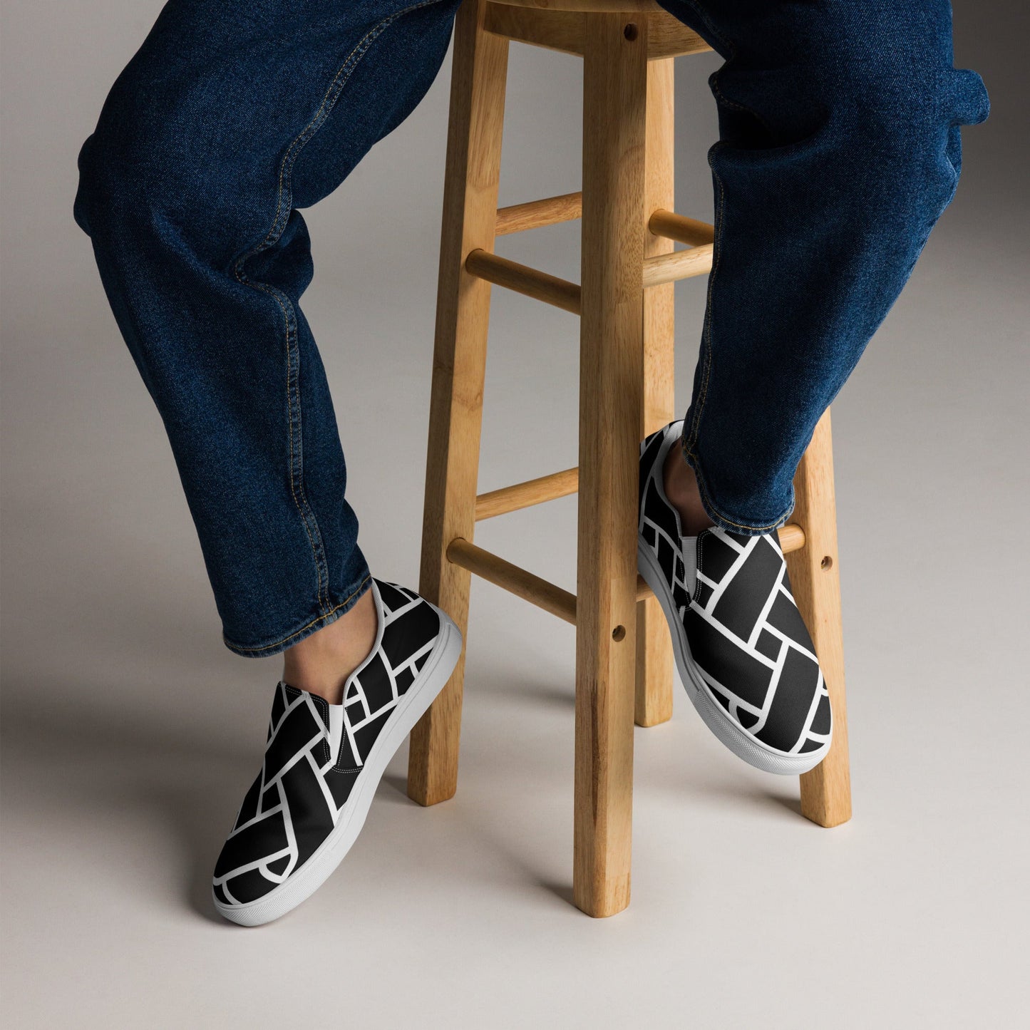 Front Celtic Men’s slip-on canvas shoes Slip On Canvas Shoes #MzKittyz #NikkiDKatArt