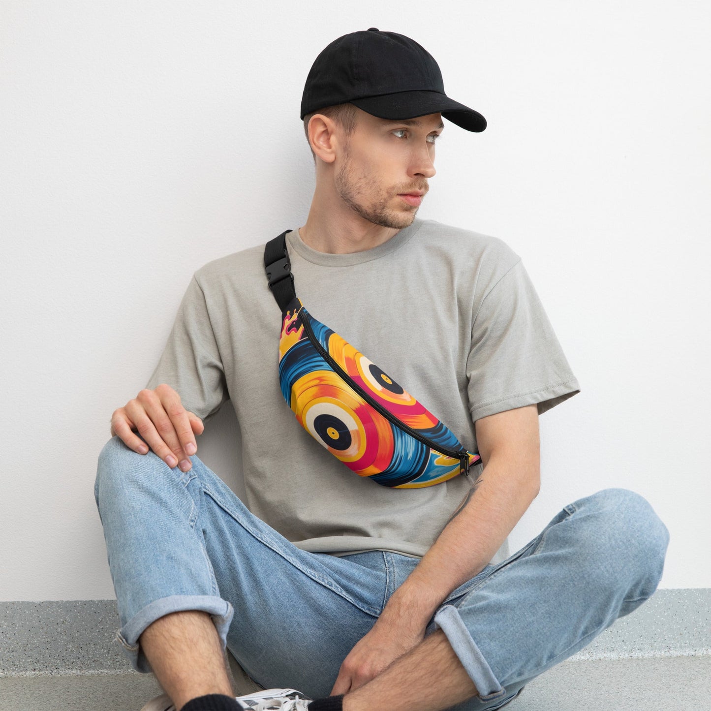 Front NikkiMax Vinyl Record - Pop Life Fanny Pack #MzKittyz #NikkiDKatArt