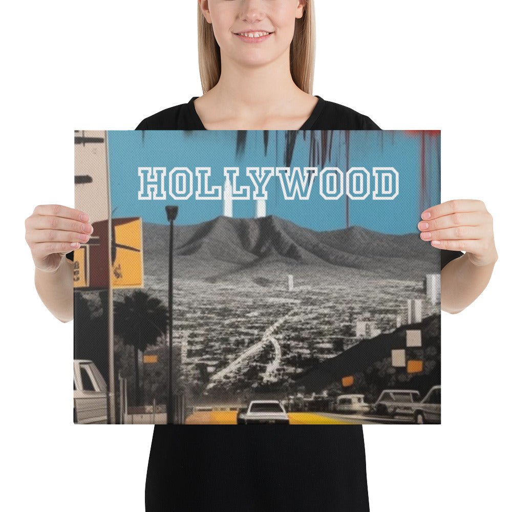 Front Basquiatz Nx Hollywood Sign Canvas Canvas #MzKittyz #NikkiDKatArt