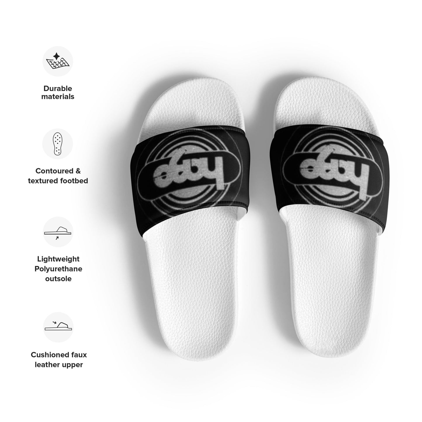 Front haze logo Women's slides Slides #MzKittyz #NikkiDKatArt