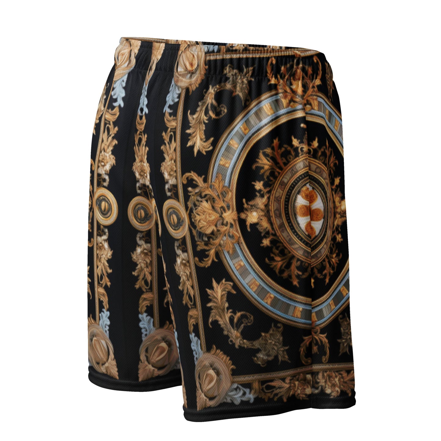 Front Signature Scarf Design Unisex mesh shorts #MzKittyz #NikkiDKatArt