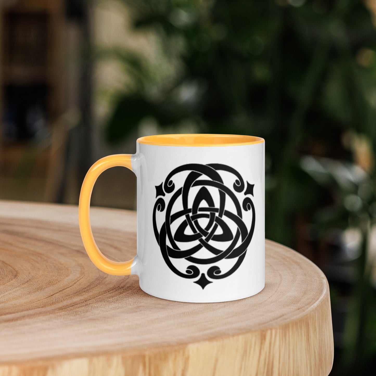 Front Celtic Cosmos Mug with Color Inside Mugs #MzKittyz #NikkiDKatArt