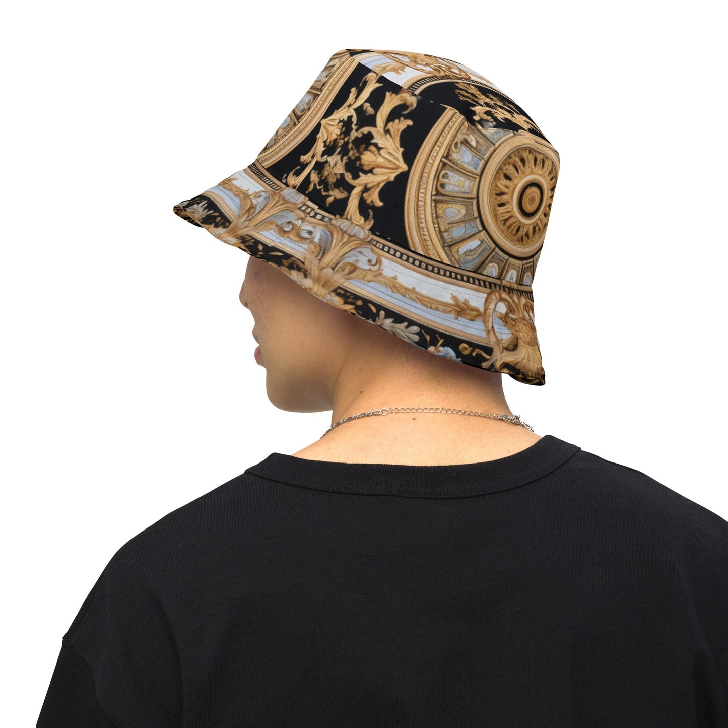 Front Signature Scarf Line Unisex Reversible bucket hat #MzKittyz #NikkiDKatArt