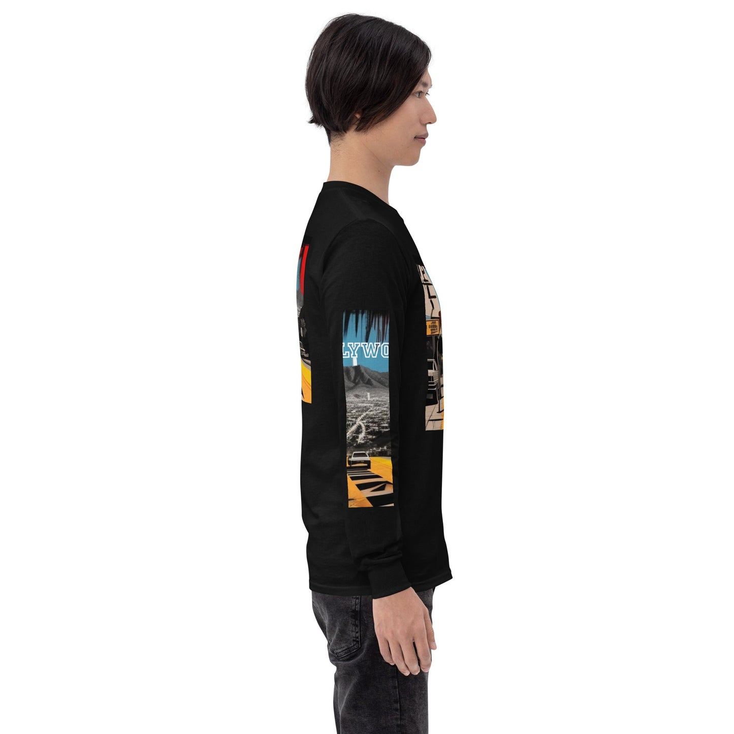 Front Basquiat Hollywood Pop Life Unisex Long Sleeve Shirt Tshirt, LongSleeve #MzKittyz #NikkiDKatArt