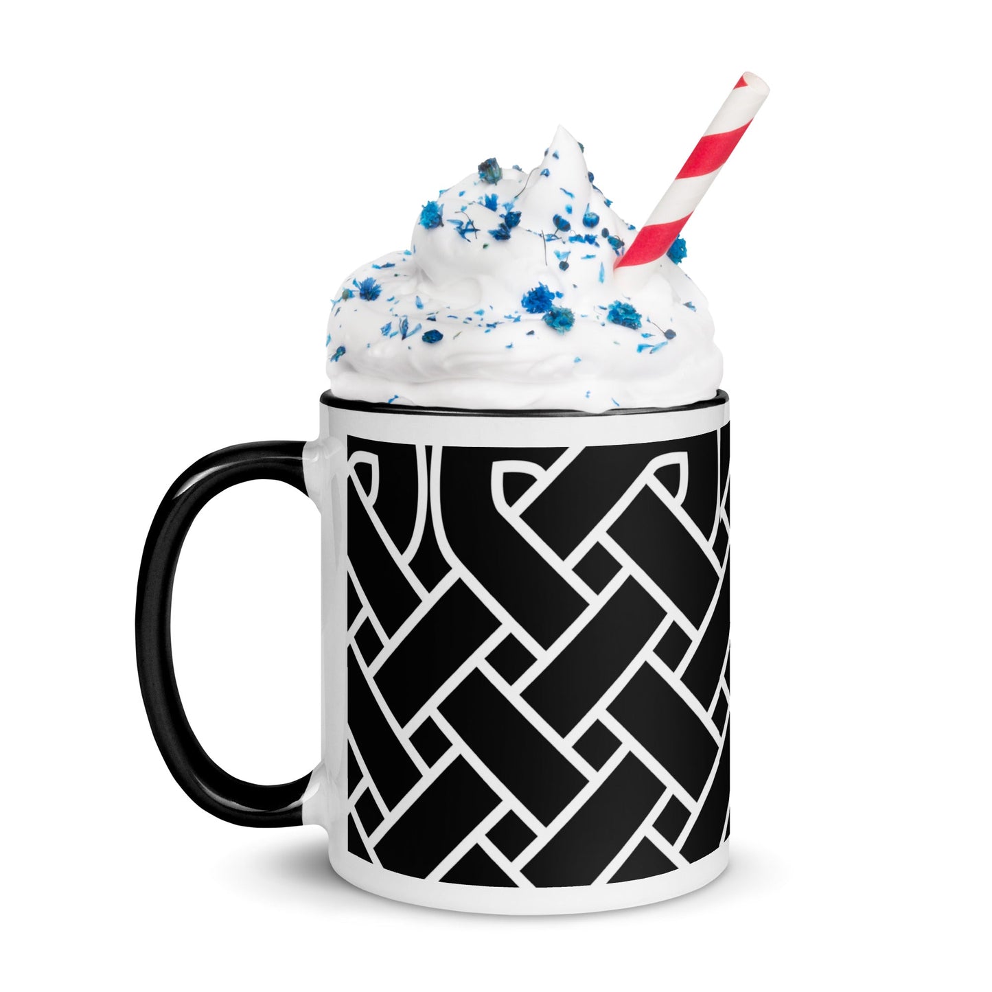 Front Celtic Weave Mug with Color Inside Mugs #MzKittyz #NikkiDKatArt