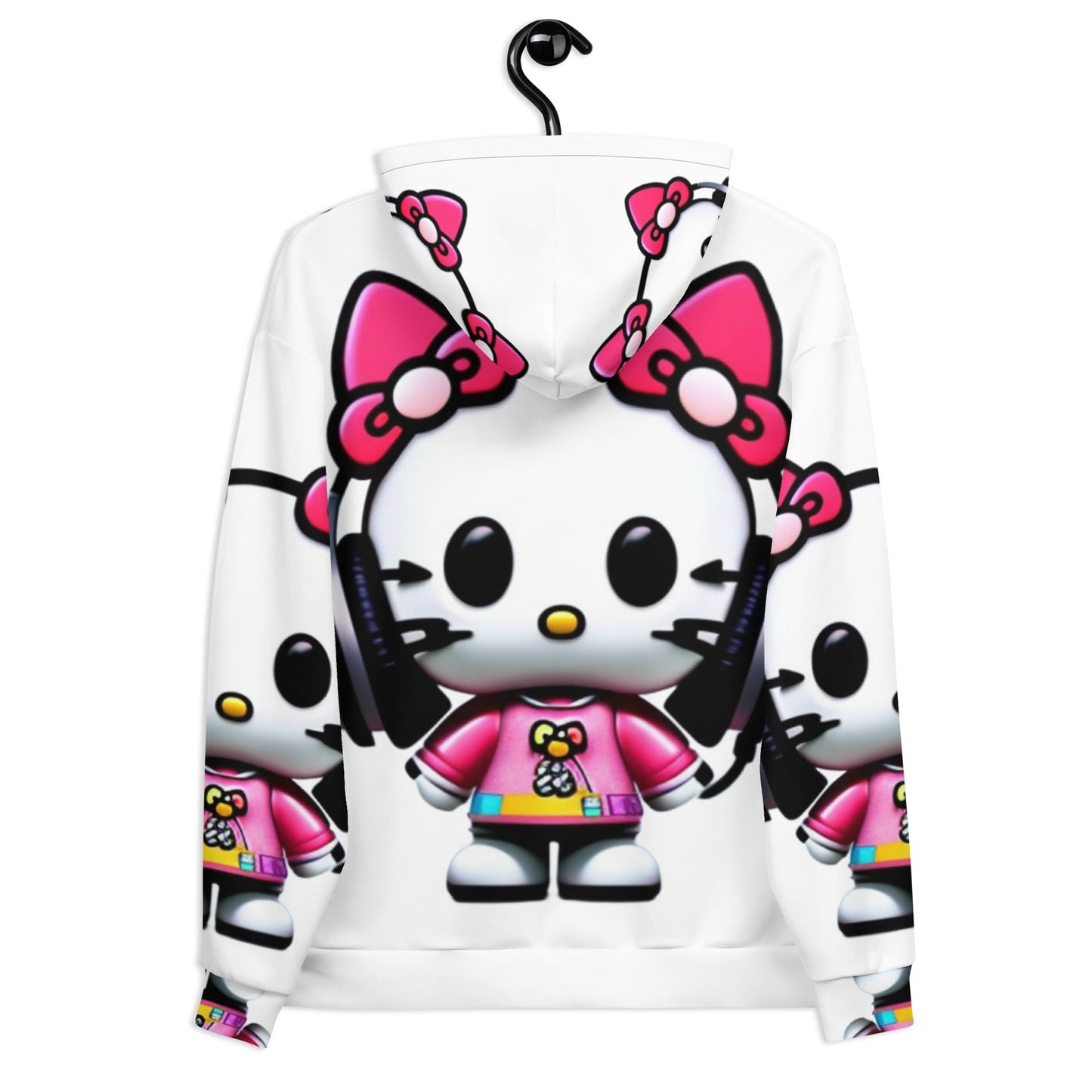 Front Mz Dj Kittyz Pop Unisex Hoodie Hoodie #MzKittyz #NikkiDKatArt
