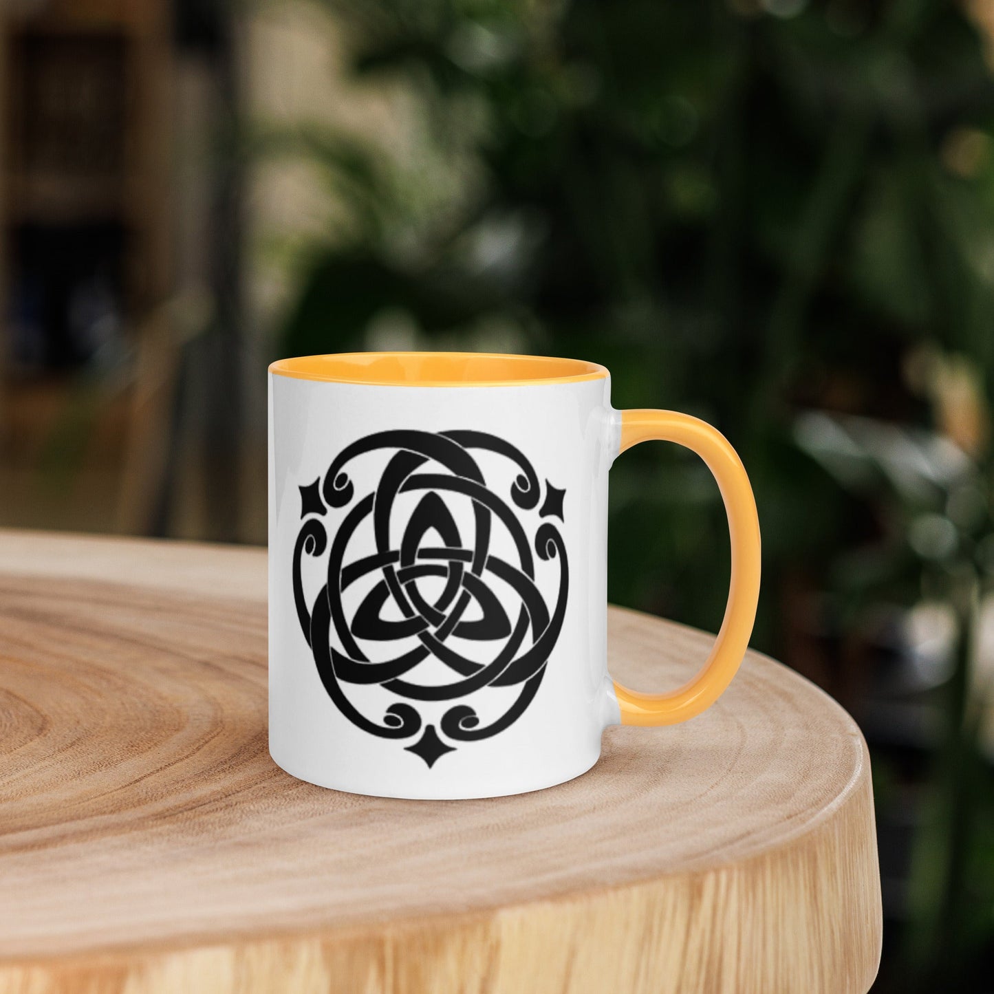 Front Celtic Cosmos Mug with Color Inside Mugs #MzKittyz #NikkiDKatArt