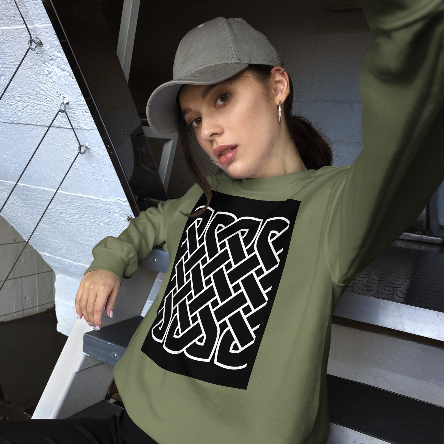 Front Celtic Knot Unisex Sweatshirt Sweatshirt #MzKittyz #NikkiDKatArt