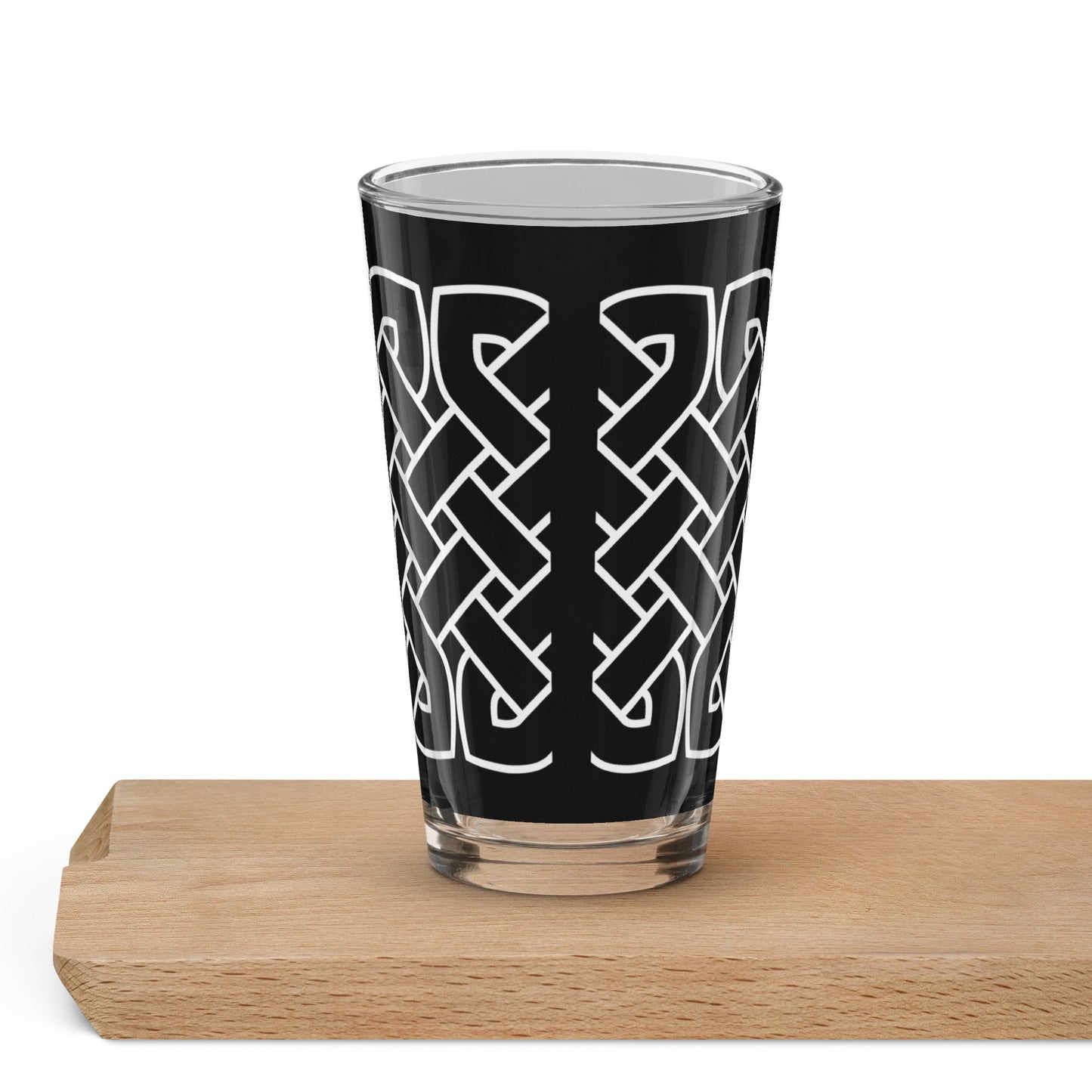 Front Celtic Knot Shaker pint glass Pint Shaker Glass #MzKittyz #NikkiDKatArt