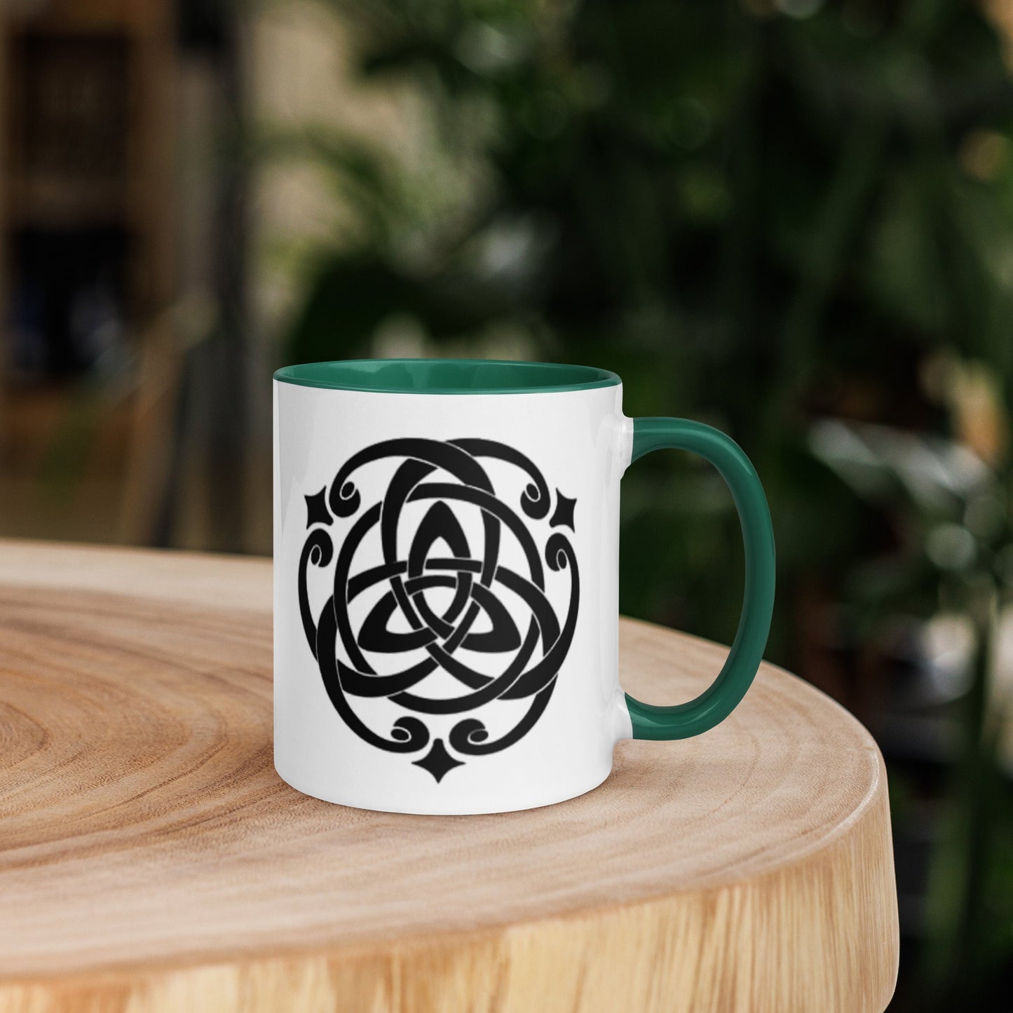 Front Celtic Cosmos Mug with Color Inside Mugs #MzKittyz #NikkiDKatArt