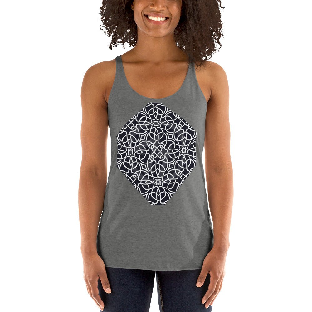 Front Venetian Lace Women's Racerback Tank #MzKittyz #NikkiDKatArt