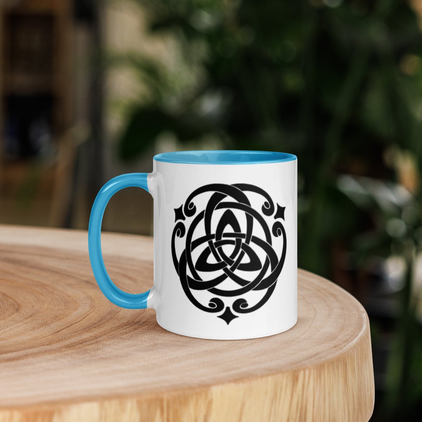 Front Celtic Cosmos Mug with Color Inside Mugs #MzKittyz #NikkiDKatArt