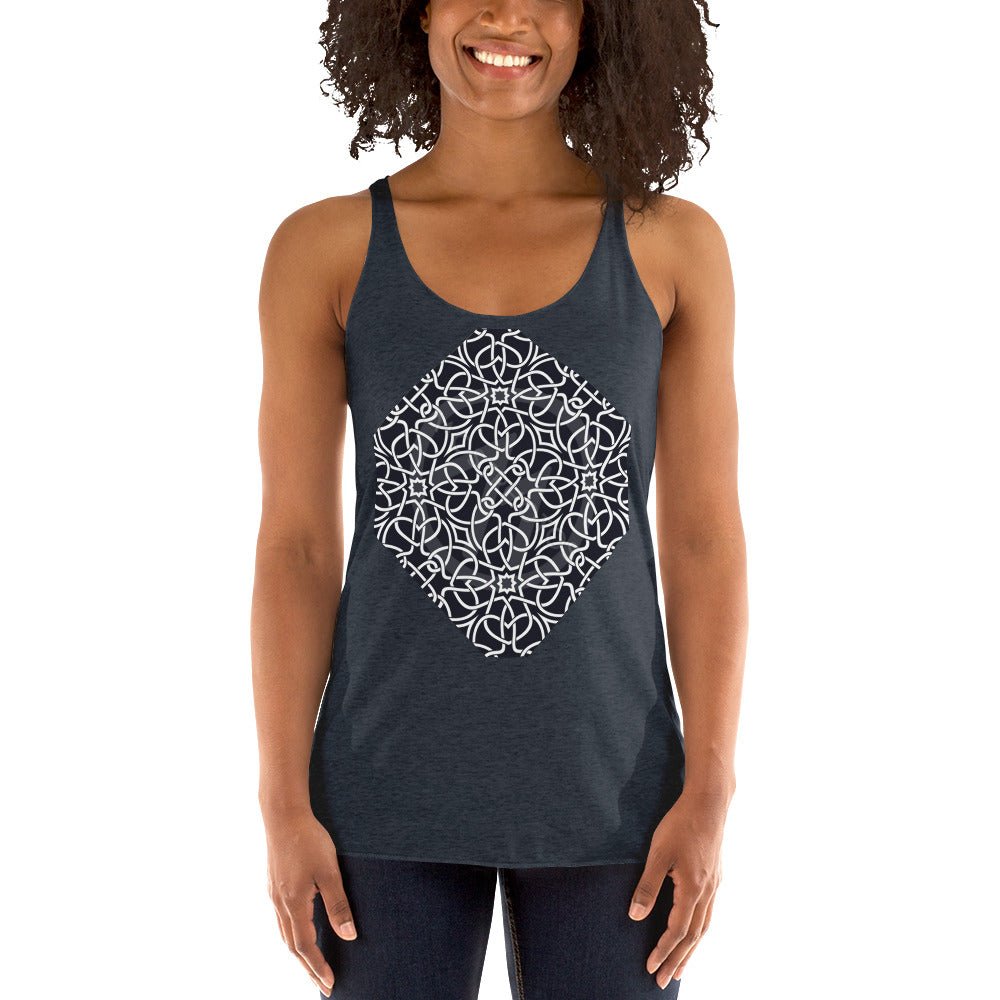Front Venetian Lace Women's Racerback Tank #MzKittyz #NikkiDKatArt