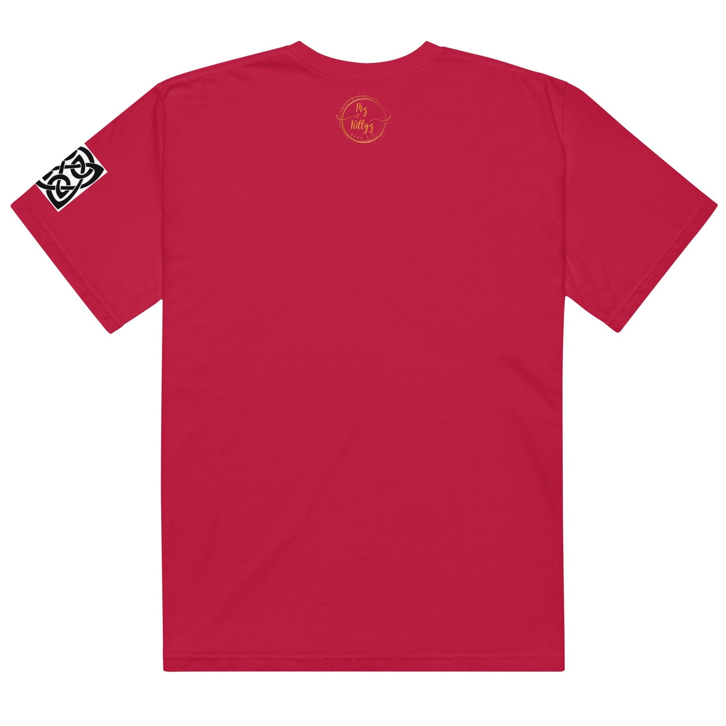Front Celtic Knot Unisex garment-dyed Heavyweight T-shirt - 100% Cotton - up to 4XL #MzKittyz #NikkiDKatArt