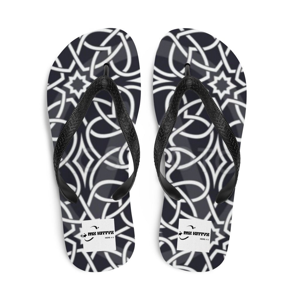 Top Celtic Star Knot & Weave, Unisex Flip-Flops Flip Flops #MzKittyz #NikkiDKatArt