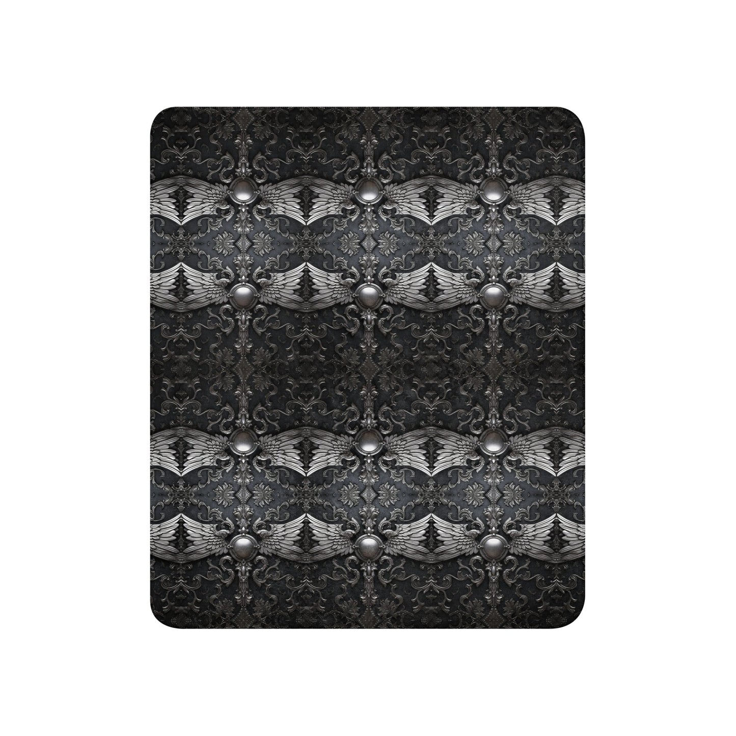 Front Chrome Animal Sherpa Blanket - 50" x 60" #MzKittyz #NikkiDKatArt