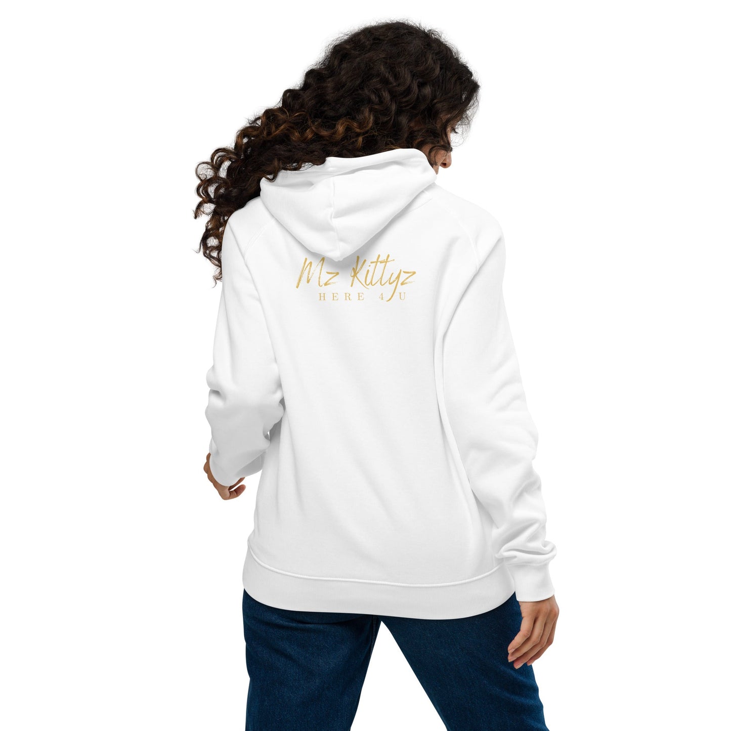 Front Chrome Cross Unisex Eco Raglan Hoodie \ XS to 3XL #MzKittyz #NikkiDKatArt