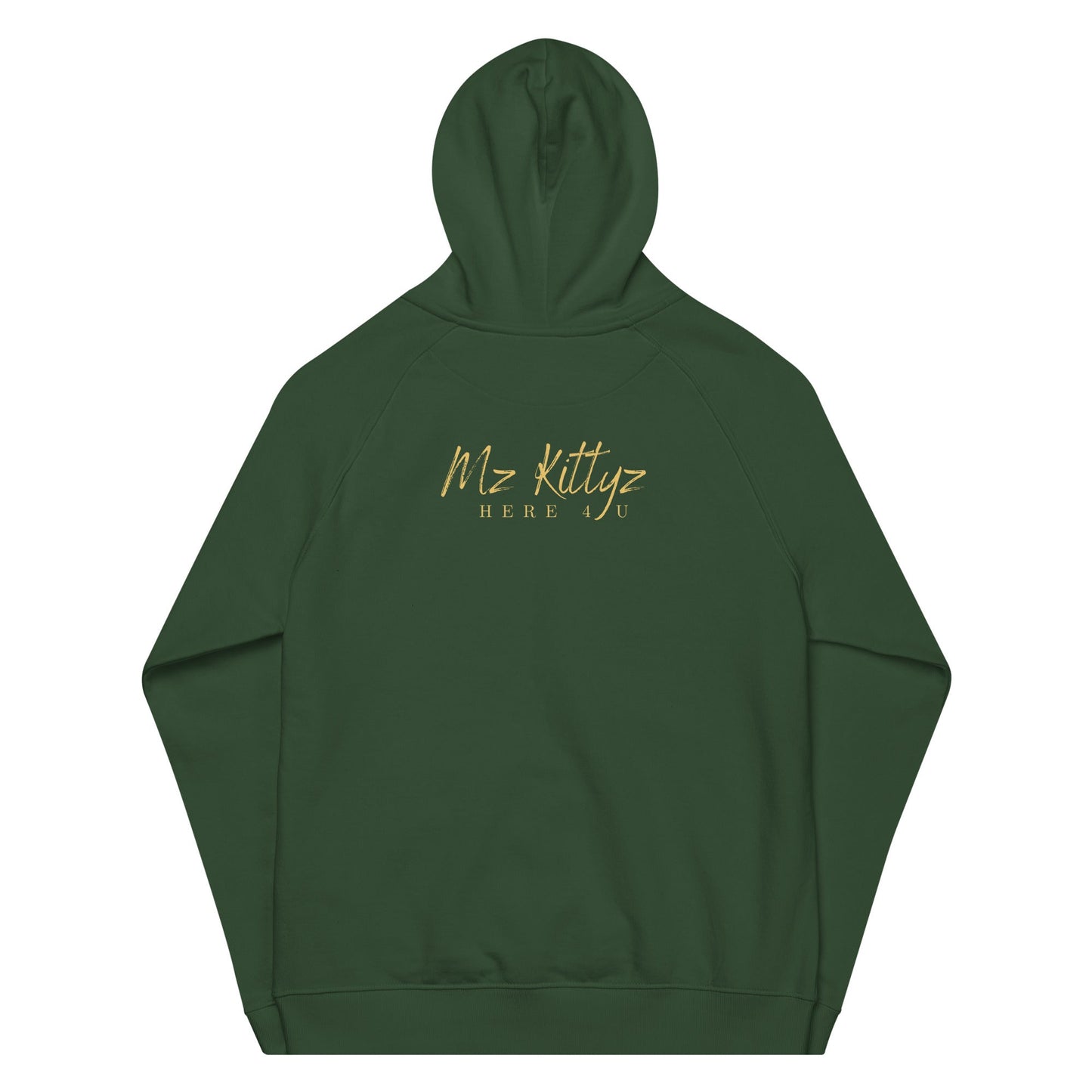 Front Chrome Cross Unisex Eco Raglan Hoodie \ XS to 3XL #MzKittyz #NikkiDKatArt