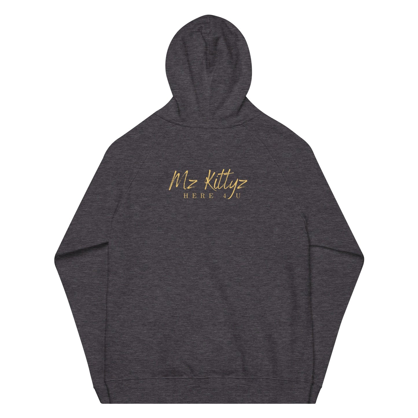 Front Chrome Cross Unisex Eco Raglan Hoodie \ XS to 3XL #MzKittyz #NikkiDKatArt