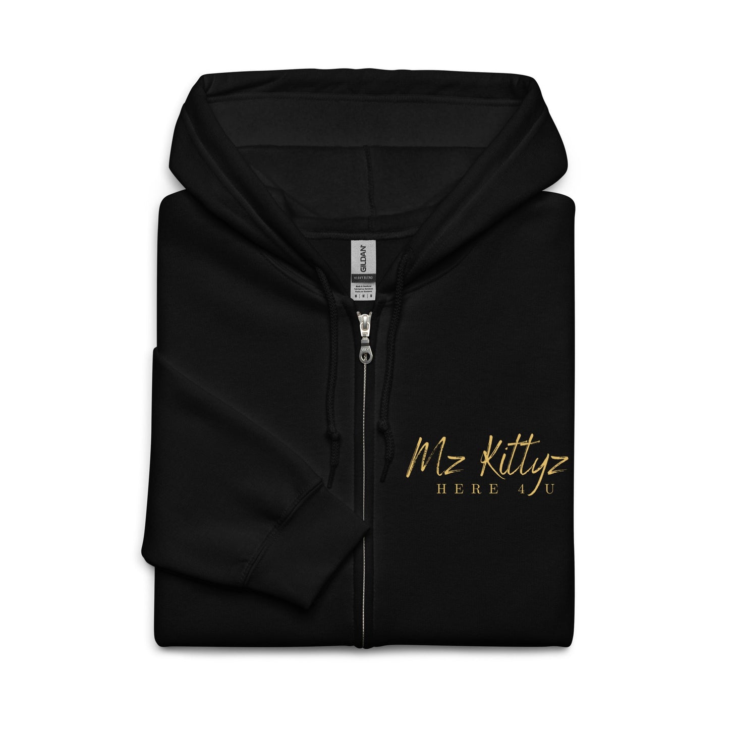 Front Chrome Cross Unisex Heavy Blend Zip Hoodie | Sizes Up to 5XL #MzKittyz #NikkiDKatArt