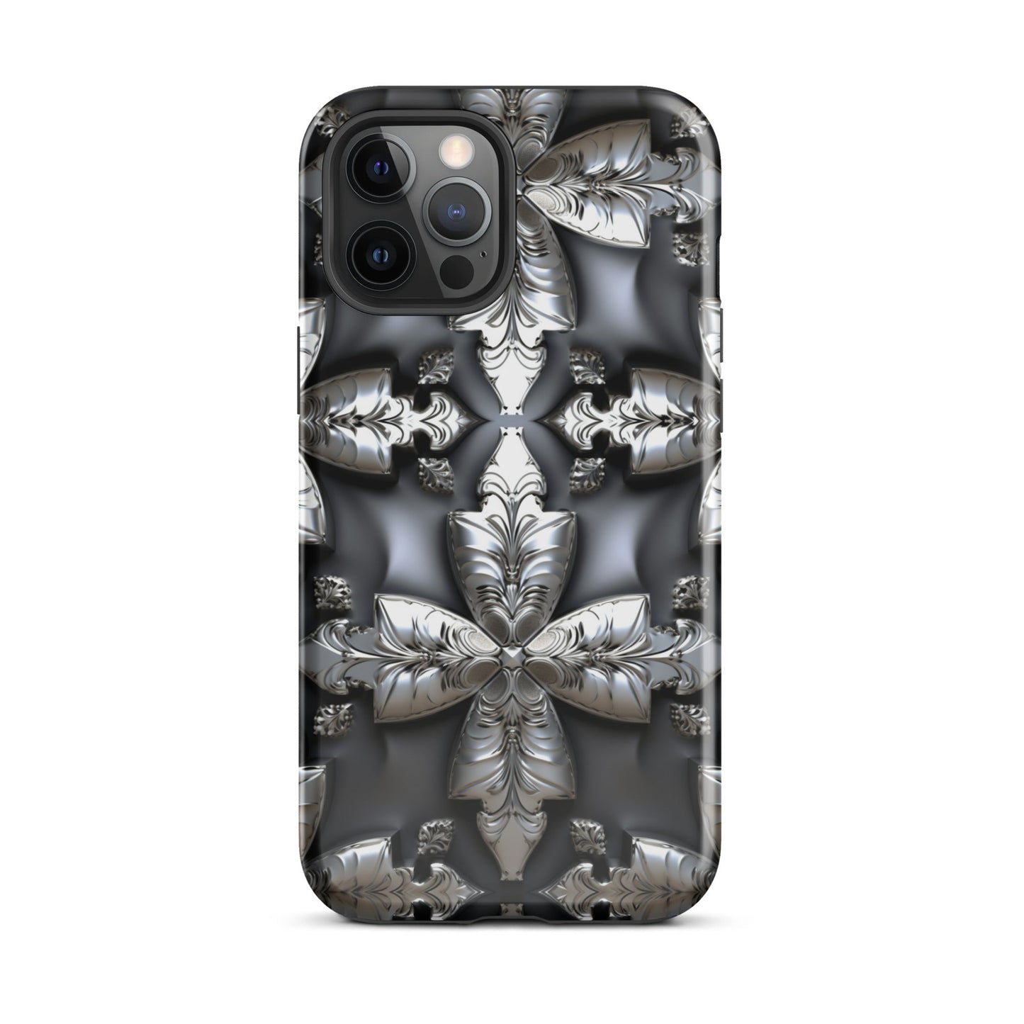 Front Chrome Crosses Tough Case for iPhone® Tough, iPhone #MzKittyz #NikkiDKatArt