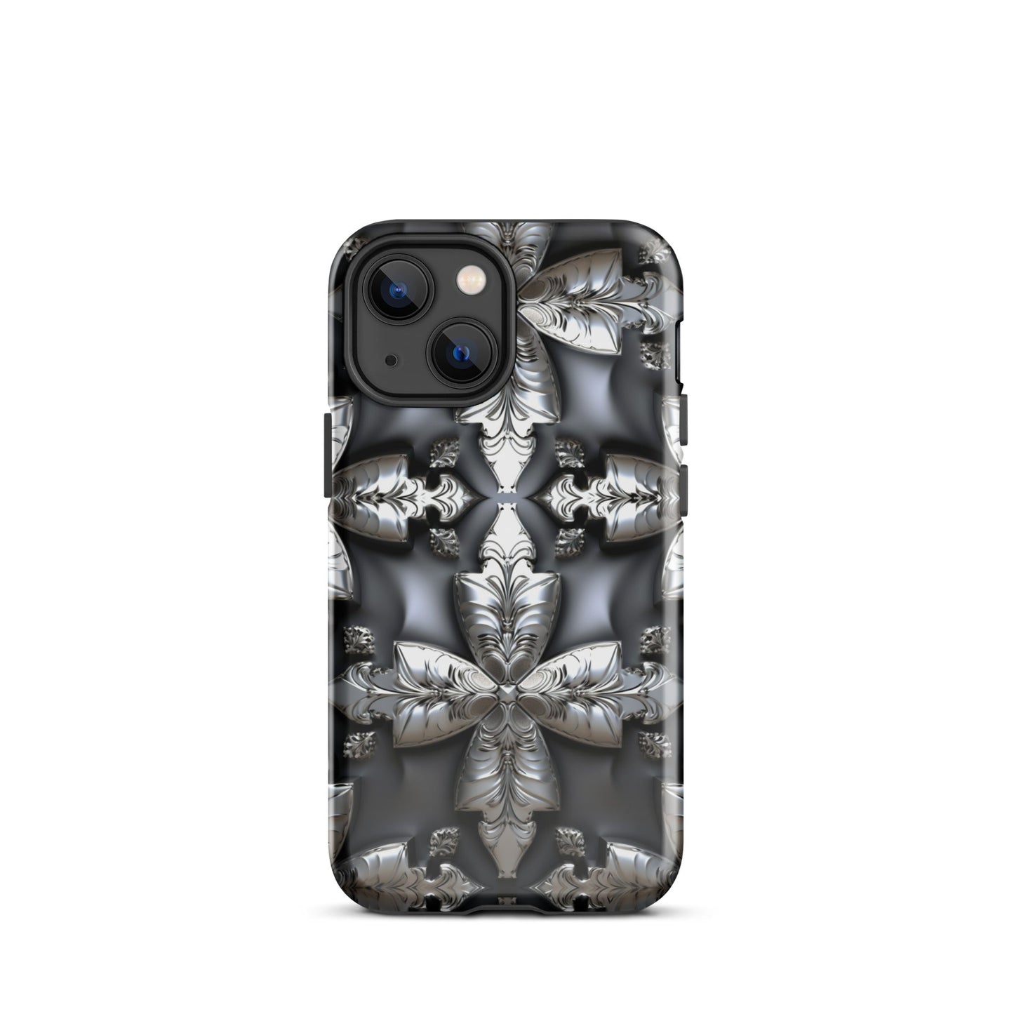 Front Chrome Crosses Tough Case for iPhone® Tough, iPhone #MzKittyz #NikkiDKatArt