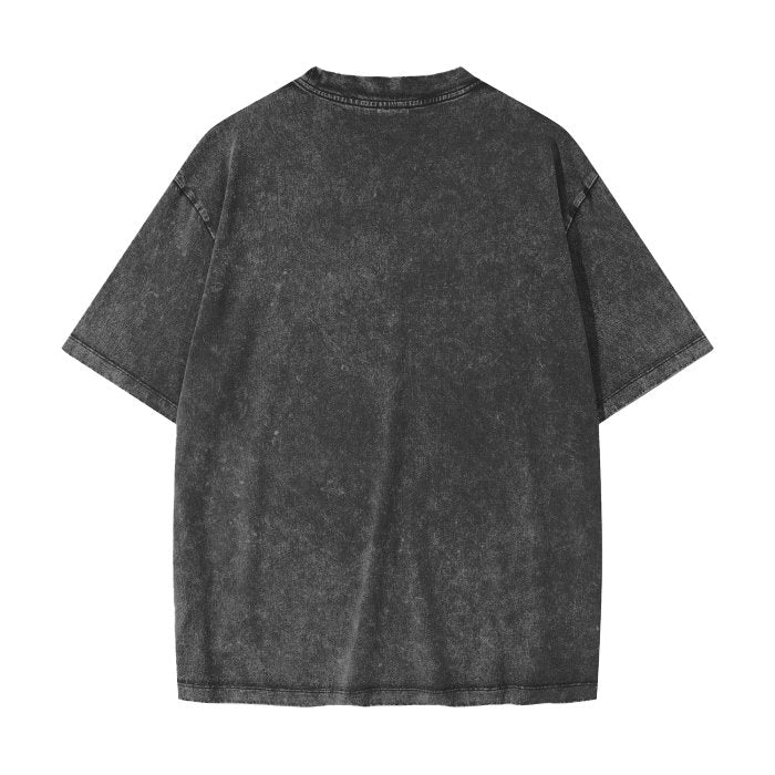 Front L.A. Pop Ferrari Life - Streetwear Vintage Waxed Dyed Washed Heavy Unisex T-Shirt Wax Wash Streetwear Tshirt #MzKittyz #NikkiDKatArt