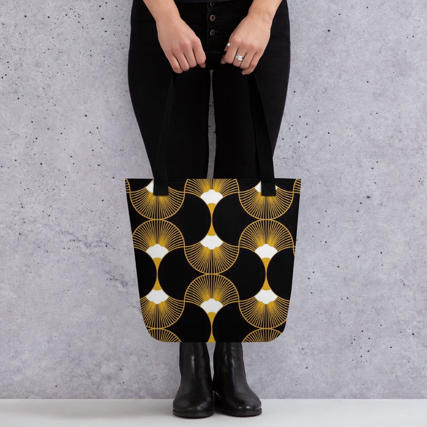 Front Mz Kittyz Deco Art Fan Design - Tote Bag Tote Bag #MzKittyz #NikkiDKatArt
