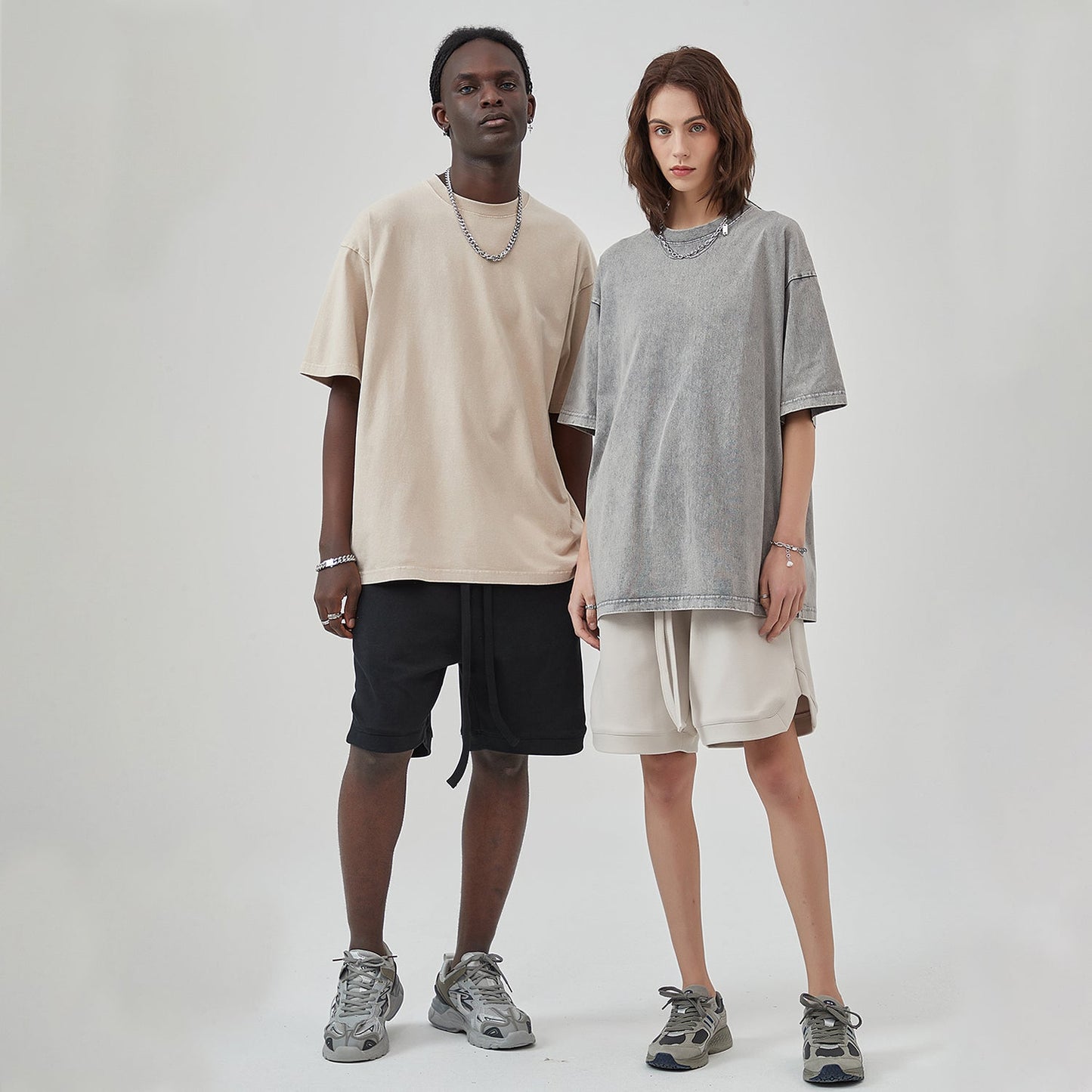 Front OM Symbol Streetwear Unisex Oversized Snow Wash T-Shirt - Various Colors #MzKittyz #NikkiDKatArt
