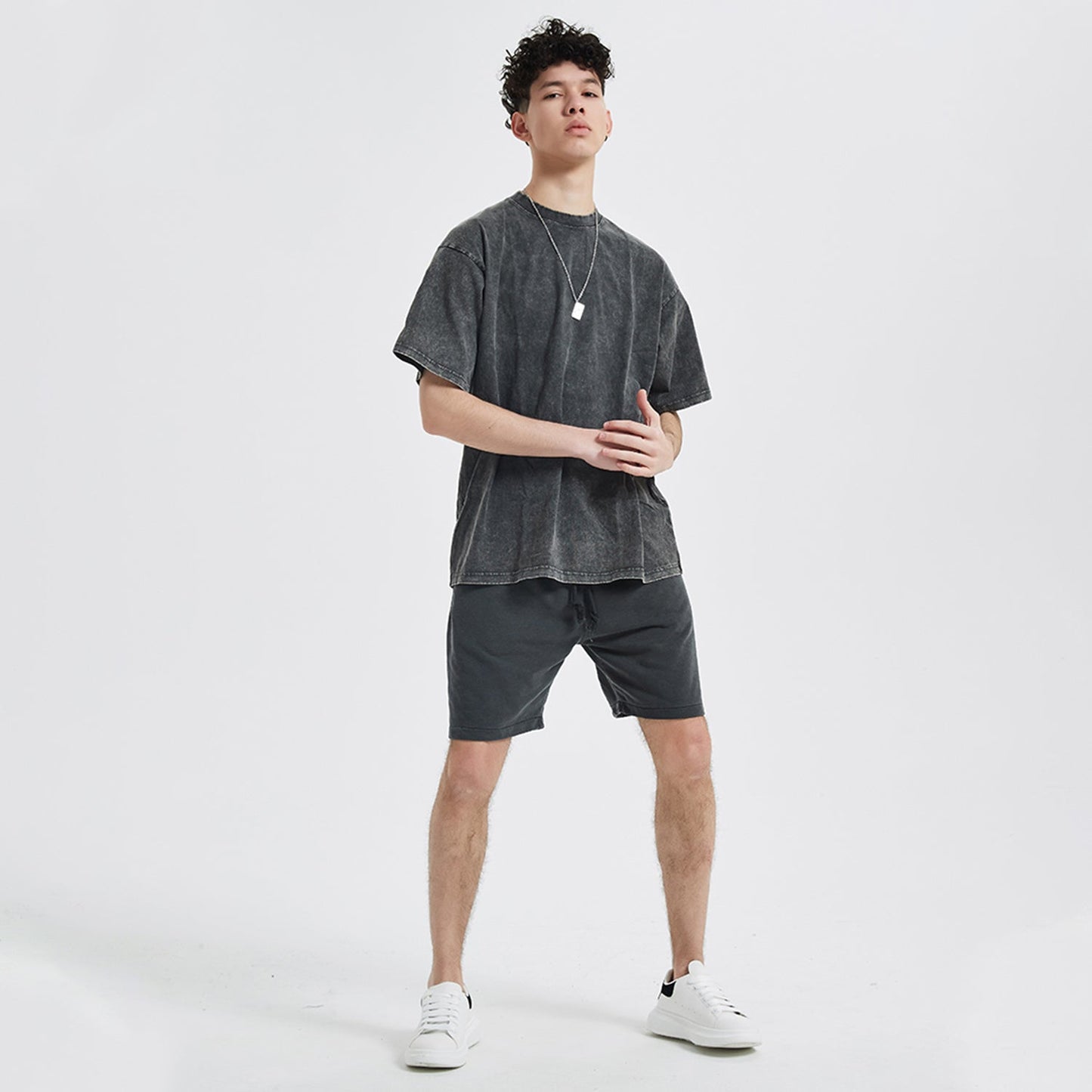 Front Rain Music Dj Kittyz - Streetwear Unisex Oversized Snow Wash T-Shirt | Up to 2XL - 7 colors - Front & Back Print #MzKittyz #NikkiDKatArt