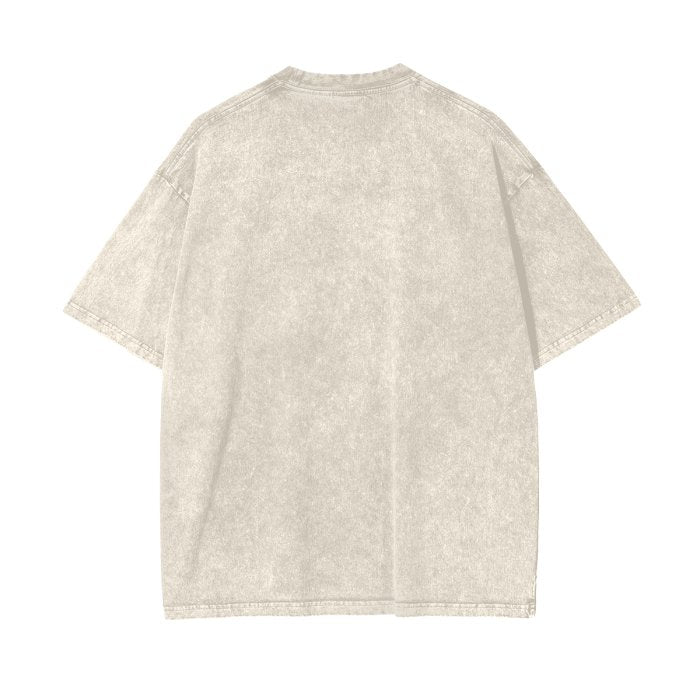 Back Streetwear Unisex Oversized Snow Wash T-Shirt #MzKittyz #NikkiDKatArt