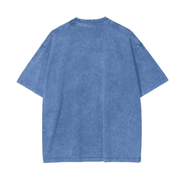 Front Streetwear Unisex Oversized Snow Wash T-Shirt #MzKittyz #NikkiDKatArt