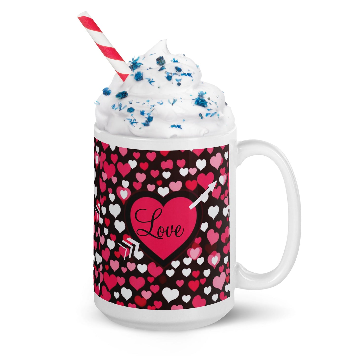 Front White glossy mug #MzKittyz #NikkiDKatArt