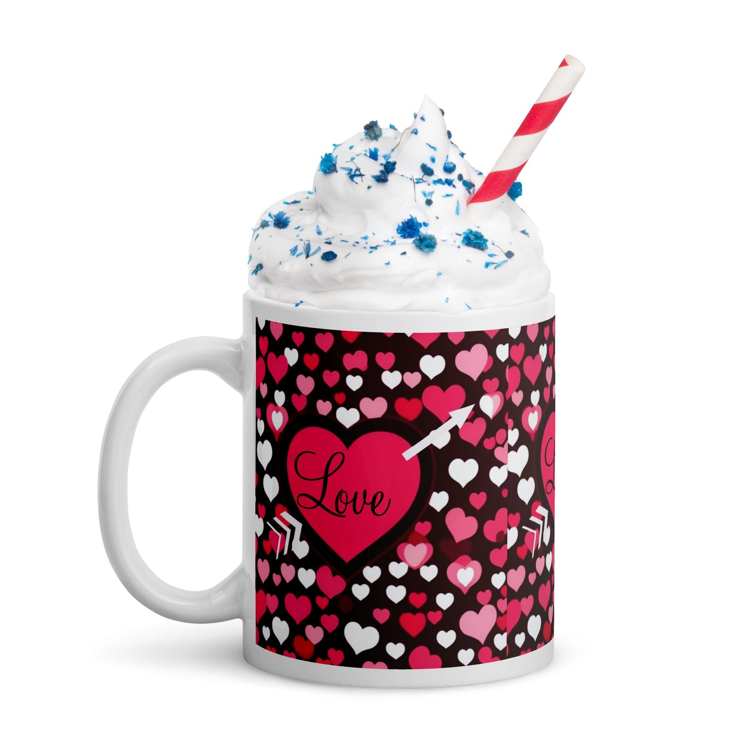 Front White glossy mug #MzKittyz #NikkiDKatArt