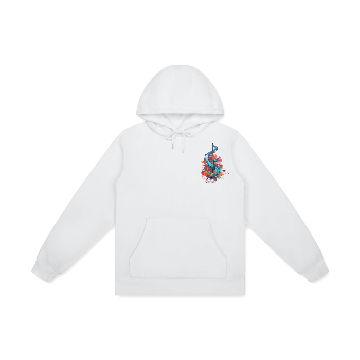hoodie,unisex,nikkidkatart,mzkittyz,black,white,pink,blue,babyblue,orange,yellow,sweatshirt,pocket,designs,cotton,drawstring,longsleeve,music,trebleclef,popart,MOQ1,Delivery days 5