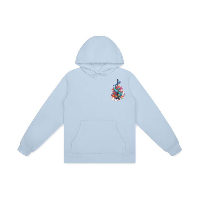 hoodie,unisex,nikkidkatart,mzkittyz,black,white,pink,blue,babyblue,orange,yellow,sweatshirt,pocket,designs,cotton,drawstring,longsleeve,music,trebleclef,popart,MOQ1,Delivery days 5