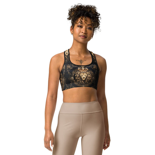 Front Leo the Lion Sports bra Sports Bra #MzKittyz #NikkiDKatArt