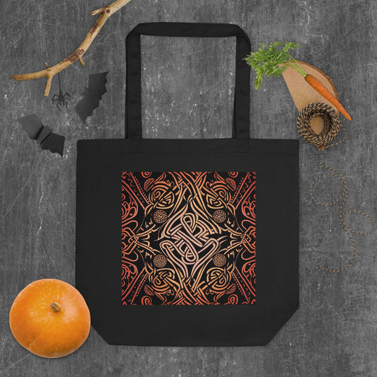 Front Hot Celtic Eco Tote Bag Tote Bag #MzKittyz #NikkiDKatArt