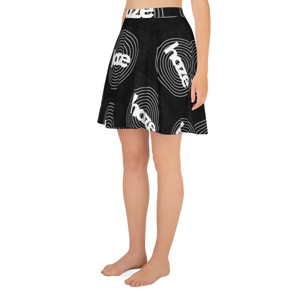 Front haze logo Womens Skater Skirt Skater #MzKittyz #NikkiDKatArt