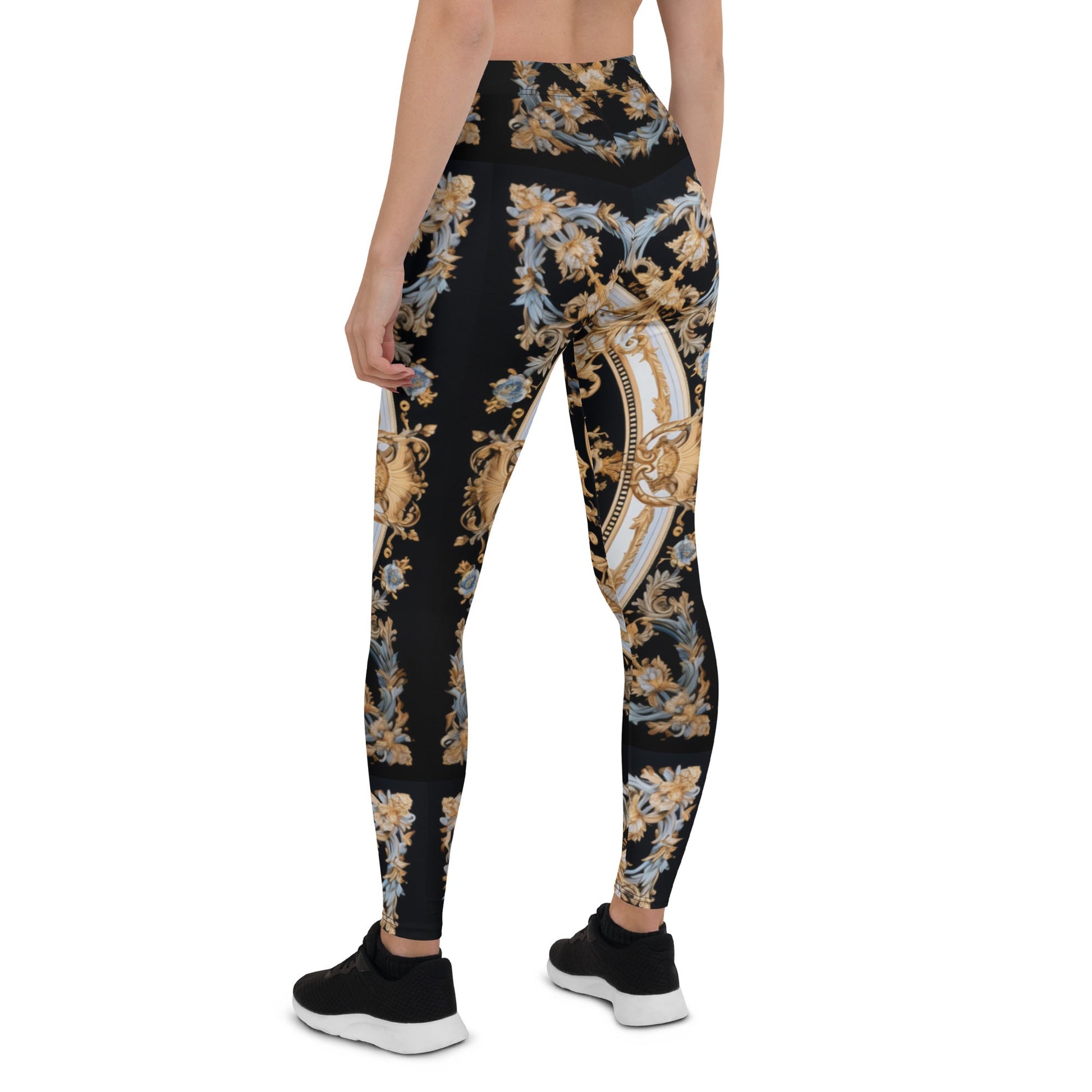 Front Signature Scarf Design ● Ltd Ed Leggings leggings #MzKittyz #NikkiDKatArt