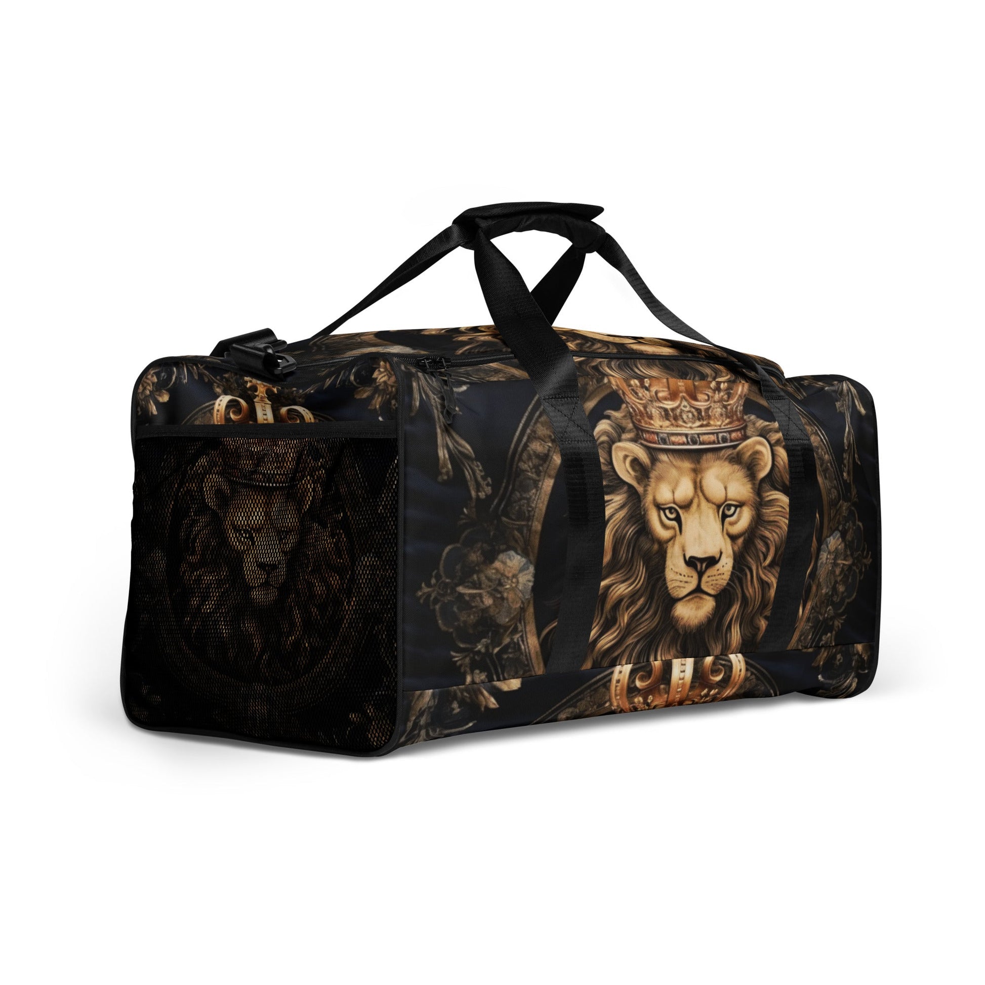 Front Leo the Lion King Duffle bag Duffel #MzKittyz #NikkiDKatArt