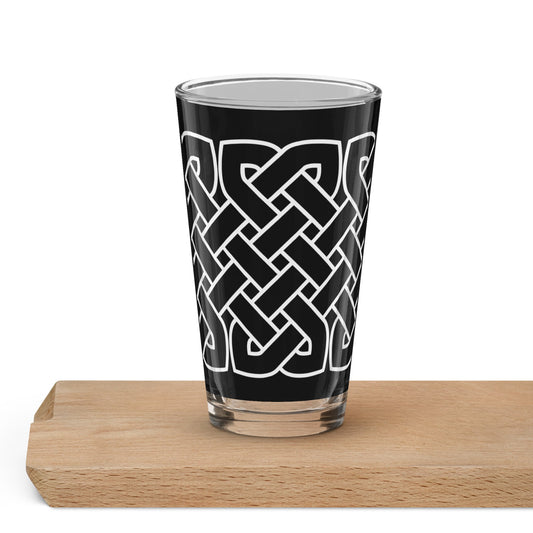 Front Celtic Knot Shaker pint glass Pint Shaker Glass #MzKittyz #NikkiDKatArt
