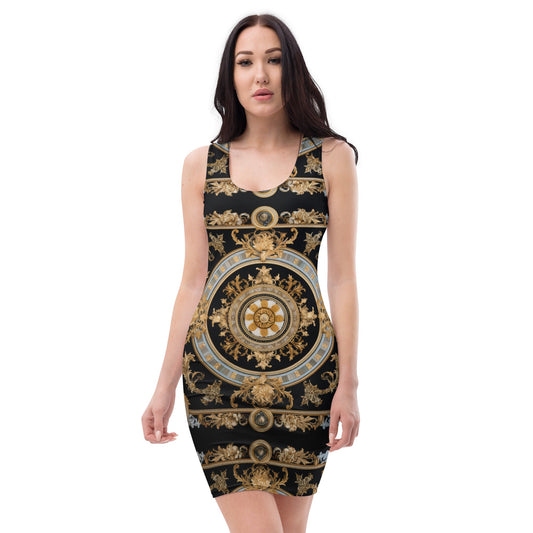 Front Signature Scarf Line Sublimation Cut & Sew Dress #MzKittyz #NikkiDKatArt