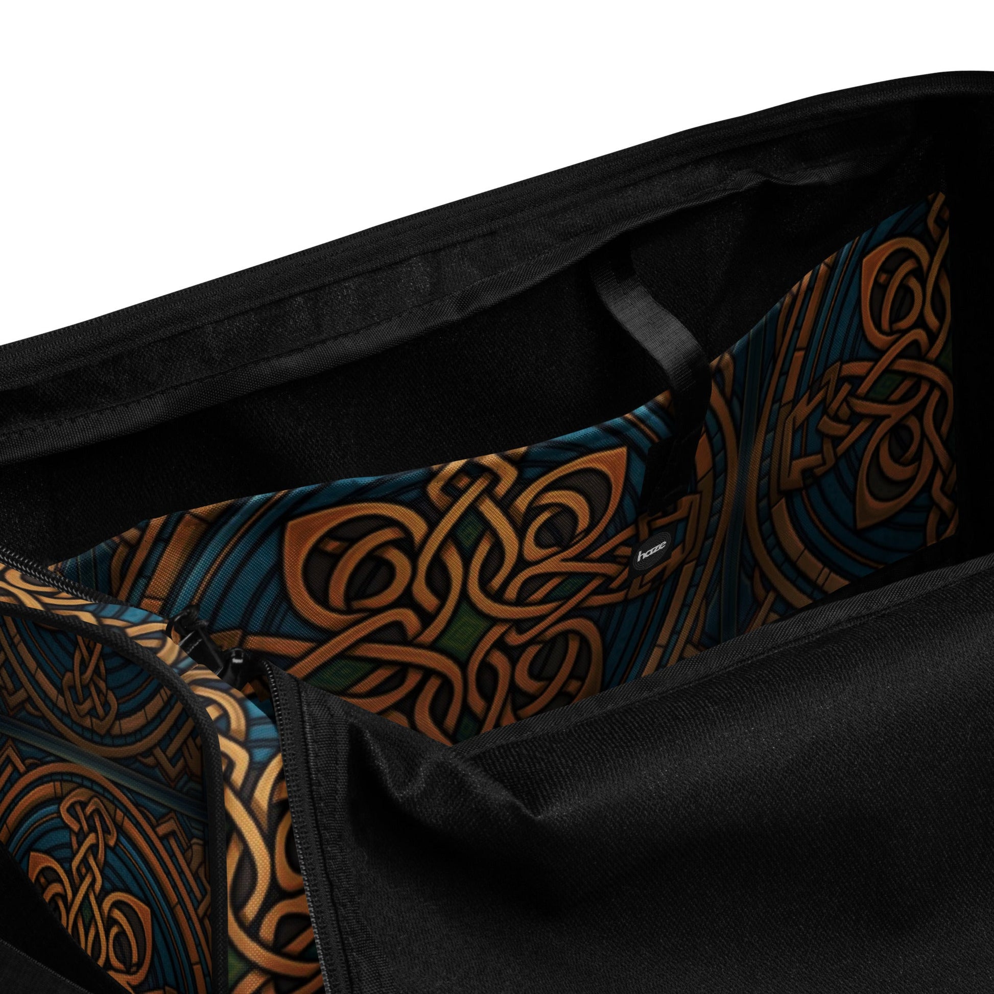 Front Celtic Deep Duffel Bag Duffle #MzKittyz #NikkiDKatArt