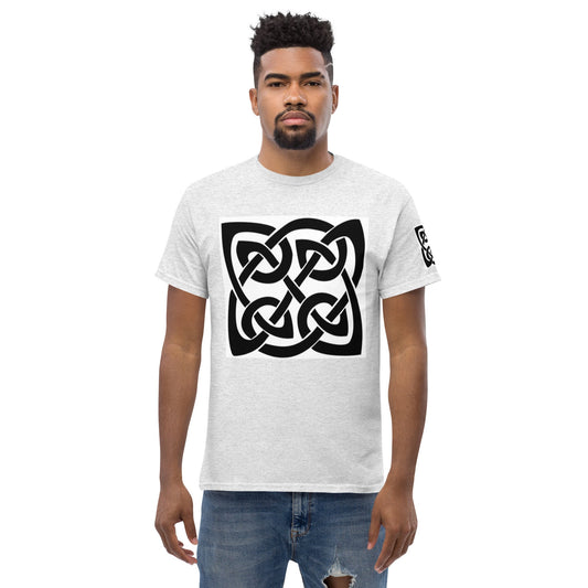 Front Celtic Knot Men's Classic White Tee t-shirt #MzKittyz #NikkiDKatArt
