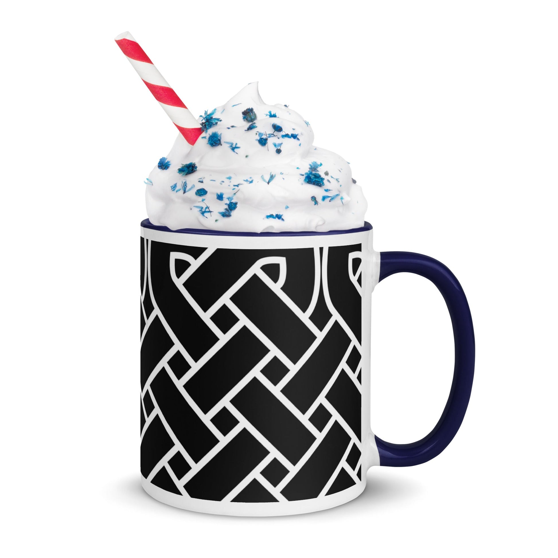 Front Celtic Weave Mug with Color Inside Mugs #MzKittyz #NikkiDKatArt