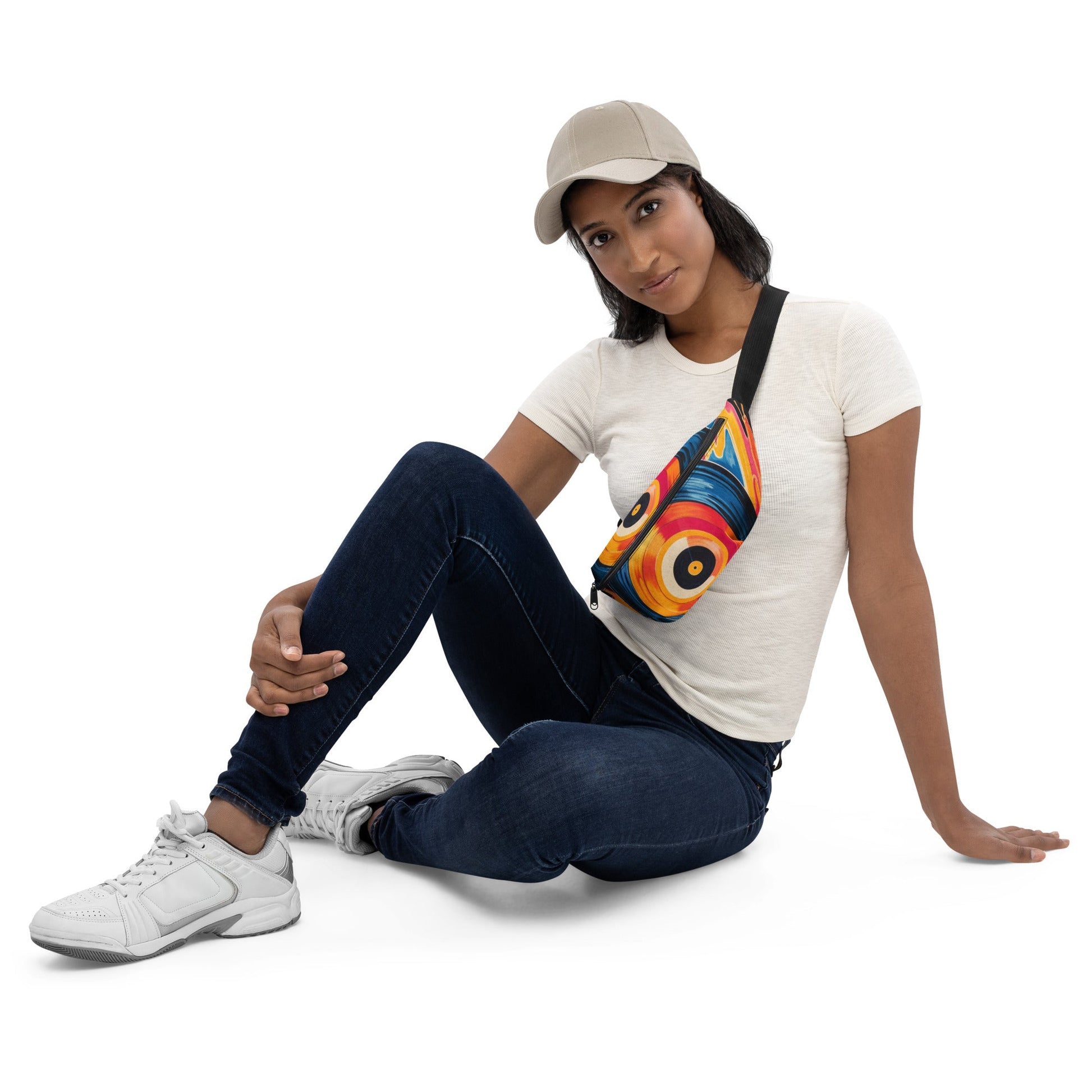 Front NikkiMax Vinyl Record - Pop Life Fanny Pack #MzKittyz #NikkiDKatArt