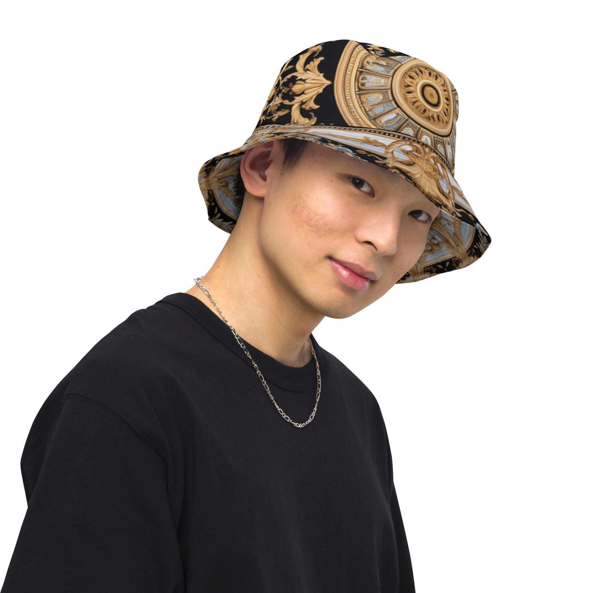Front Signature Scarf Line Unisex Reversible bucket hat #MzKittyz #NikkiDKatArt